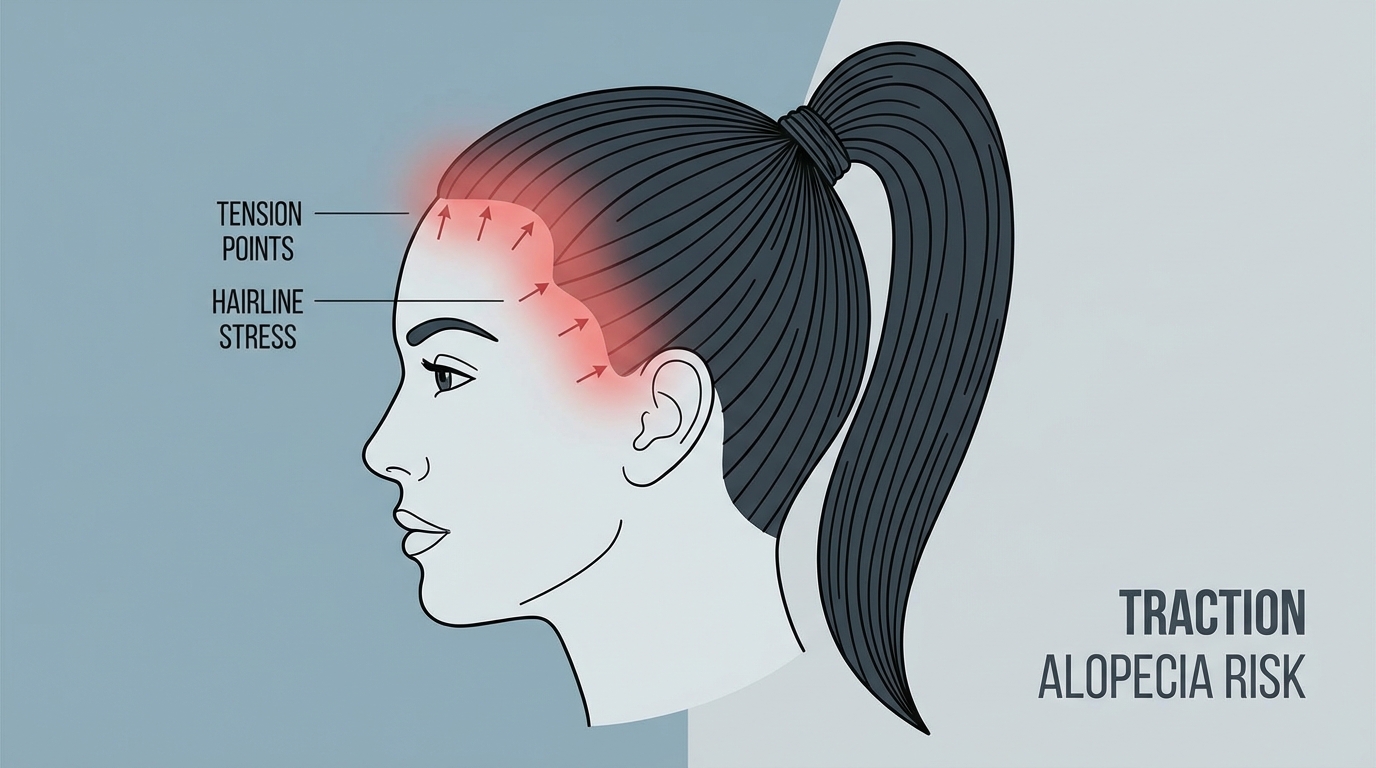 견인성 탈모 (Traction Alopecia): 예뻐지려다 잃어버린 머리카락